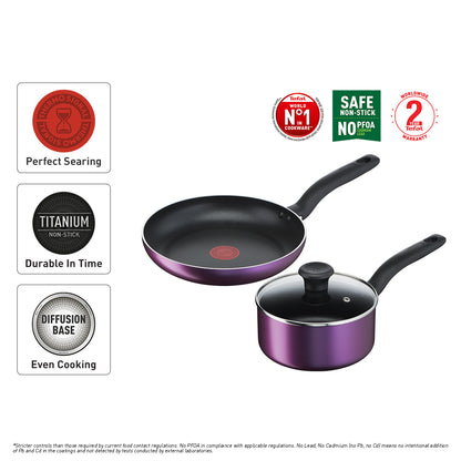 Tefal Cooking Source 3 Pcs Set (FP 24+Saucepan 18)