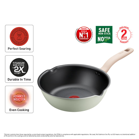 Tefal So Matcha Deep Frypan 24cm