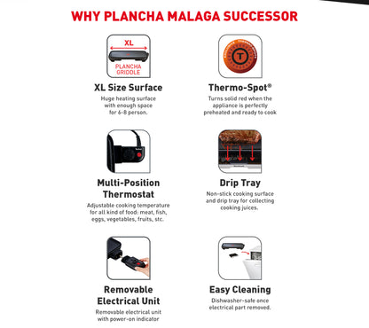 Tefal Plancha Malaga Sucessor CB5038