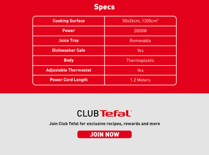Tefal Plancha Malaga Sucessor CB5038
