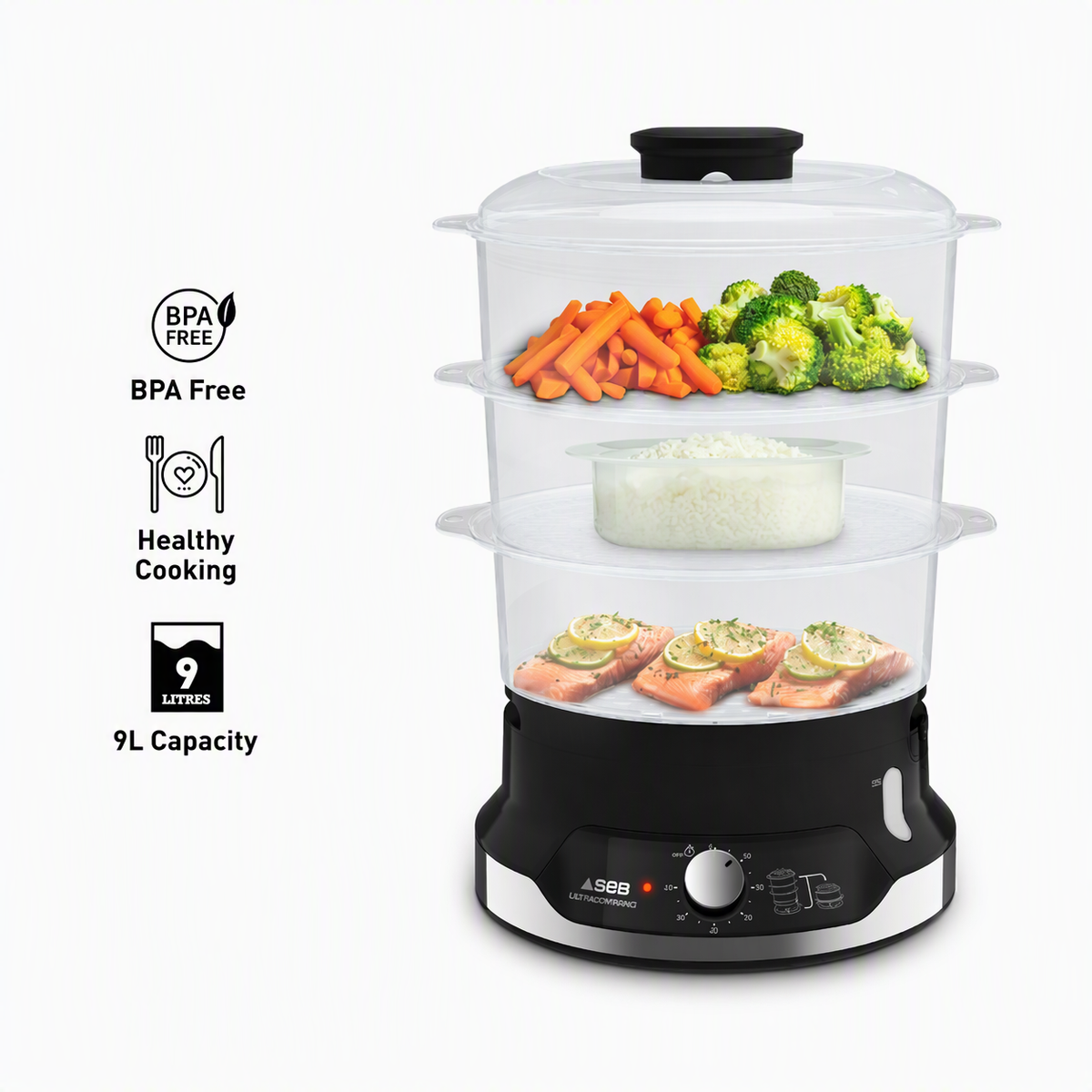 Tefal Ultracompact Steamer (BPA Free) VC2048