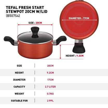 Tefal Fresh Start 4-Piece Set (STW20 + WP28 + Ladle)
