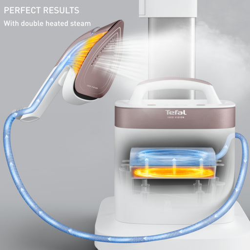 IXEO Vision, All-in-One Steaming & Ironing, Multi-Position Board