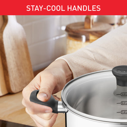 Tefal Starter 6pcs Set (SP16cm + STW20cm + STW24cm w/lid )