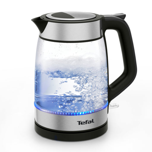 TEFAL GLASS KETTLE 1.7L BLACK GLAMA