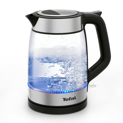 TEFAL GLASS KETTLE 1.7L BLACK GLAMA