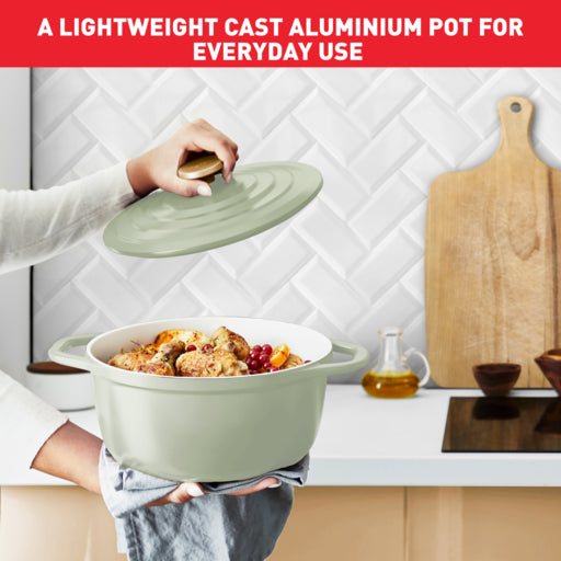 Tefal Air Stewpot 20cm W/Lid (Lichen)