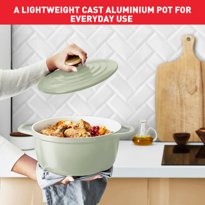 Tefal Air Stewpot 20cm W/Lid (Lichen)