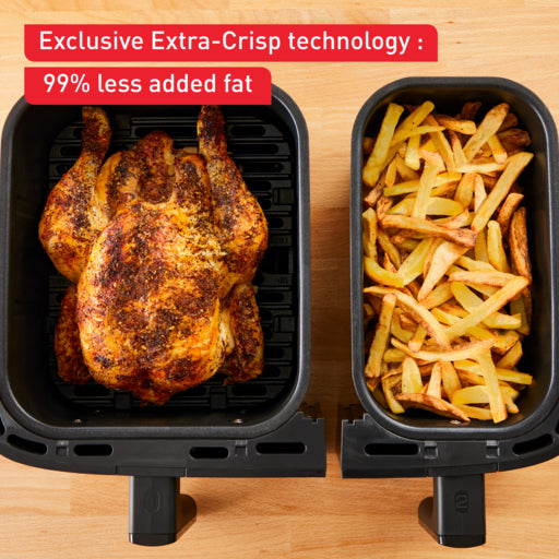 Dual Easy Fry & Grill Air fryer 8.3 L / 2.2kg Coal Grey