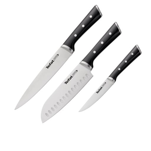 Tefal Ice Force 3 Pc Set (Slicing + Santoku + Utility)