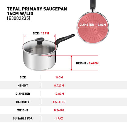 Tefal Primary Saucepan 16cm