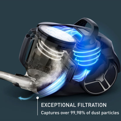 Compact Power XXL Bagless Vacuum Cleaner, Animal Kit, 900 W Max Low Consumption Motor, Advanced 3-Level Cyclonic Filtration