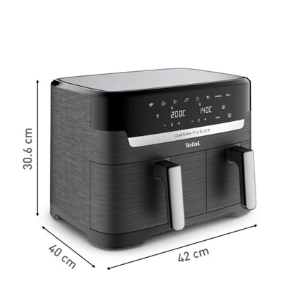 Dual Easy Fry & Grill Air fryer 8.3 L / 2.2kg Coal Grey