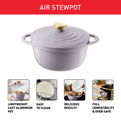 Tefal Air Stewpot 24cm W/Lid (Grey)