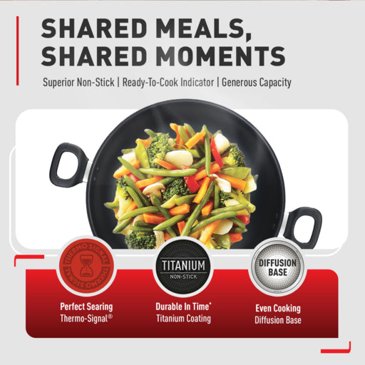 Tefal Cook Easy Wok with Lid 36cm