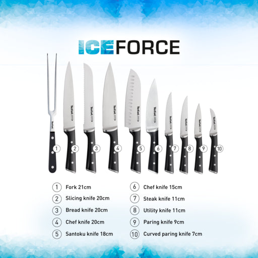 Tefal Ice Force Stainless Steel Chef Knife 15cm