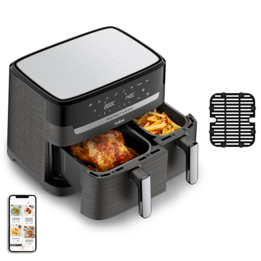 Dual Easy Fry & Grill Air fryer 8.3 L / 2.2kg Coal Grey