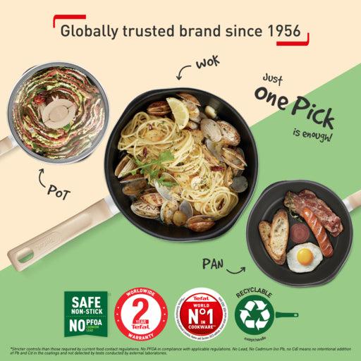 Tefal One-Pick-Pot-Pan 22cm (Avo Green)