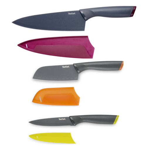 Tefal Fresh Kitchen 3 Pc Set (Santoku + Chef + Utility)