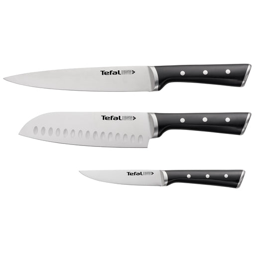 Tefal Ice Force 3 Pc Set (Slicing + Santoku + Utility)