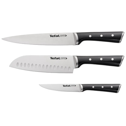Tefal Ice Force 3 Pc Set (Slicing + Santoku + Utility)