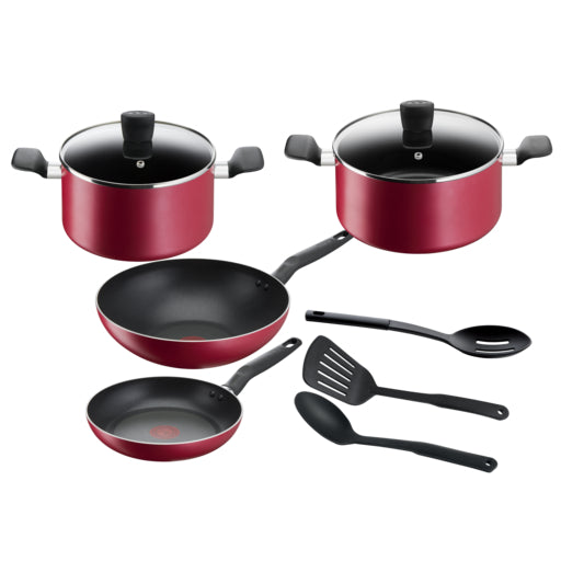 Tefal Super Cook 9 Pcs Set (FP24+STW22/24+WP28+Spatula)