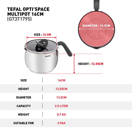 Tefal Opti'Space Multipot 16cm