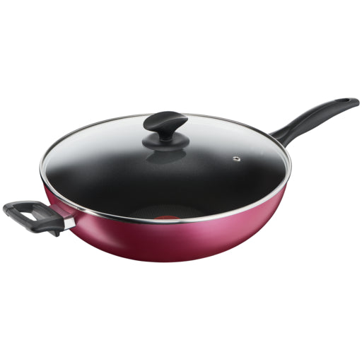 Tefal Cookware Light & Clean Wokpan 32cm W/Lid