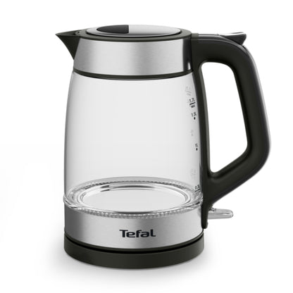 TEFAL GLASS KETTLE 1.7L BLACK GLAMA