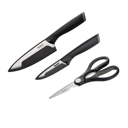 Tefal Comfort Knives 3-PC Set (Pairing 9cm + Chef Knife 15cm + Shears)