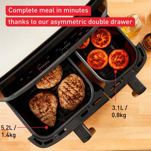 Dual Easy Fry & Grill Air fryer 8.3 L / 2.2kg Coal Grey