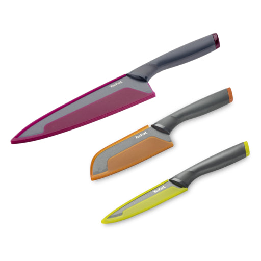 Tefal Fresh Kitchen 3 Pc Set (Santoku + Chef + Utility)