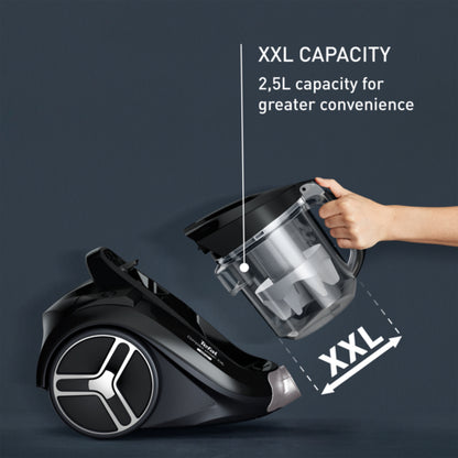 Compact Power XXL Bagless Vacuum Cleaner, Animal Kit, 900 W Max Low Consumption Motor, Advanced 3-Level Cyclonic Filtration