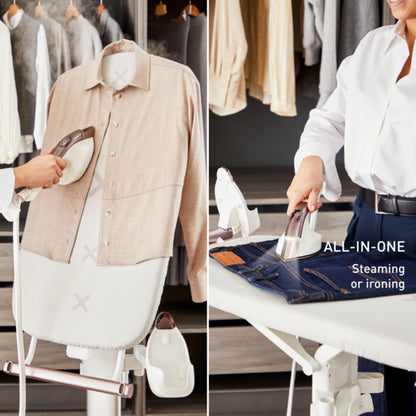 IXEO Vision, All-in-One Steaming & Ironing, Multi-Position Board