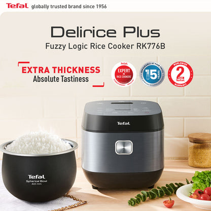 Tefal Delirice Plus Fuzzy Logic Rice Cooker 1.8L RK776B (10 cups)