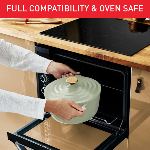 Tefal Air Stewpot 20cm W/Lid (Lichen)