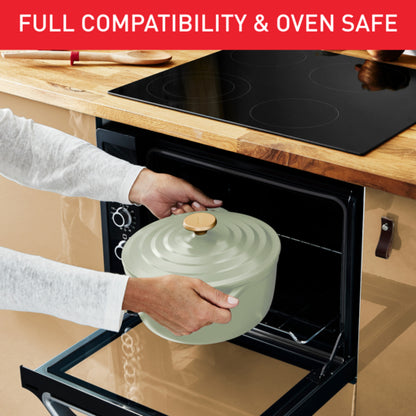 Tefal Air Stewpot 20cm W/Lid (Lichen)