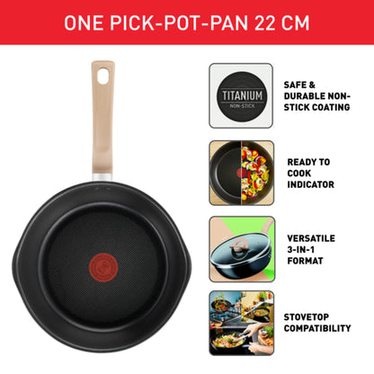 Tefal One-Pick-Pot-Pan (Yellow)