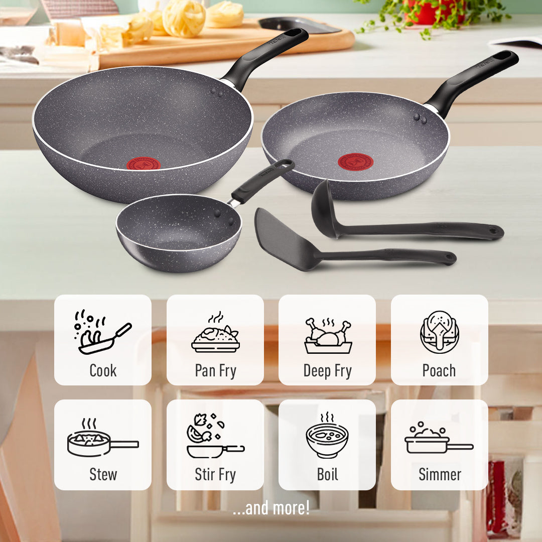 Tefal Natura 5-Piece Set (WP28, WP16, FP24, Ladle & Spatula)