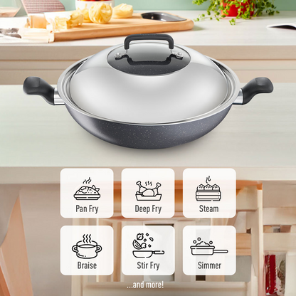 Tefal Cookware Natura Wok 34cm W/Lid