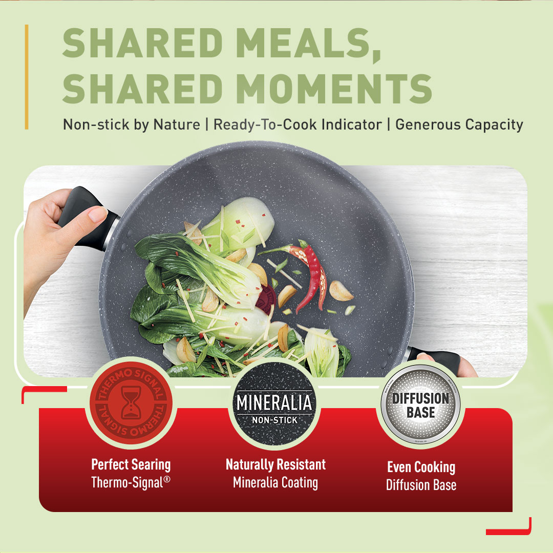 Tefal Cookware Natura Wok 34cm W/Lid