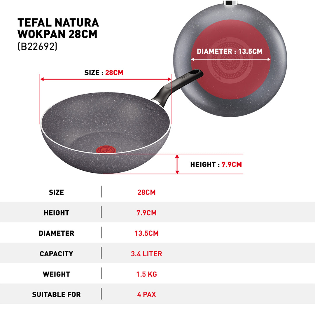 Tefal Natura 5-Piece Set (WP28, WP16, FP24, Ladle & Spatula)