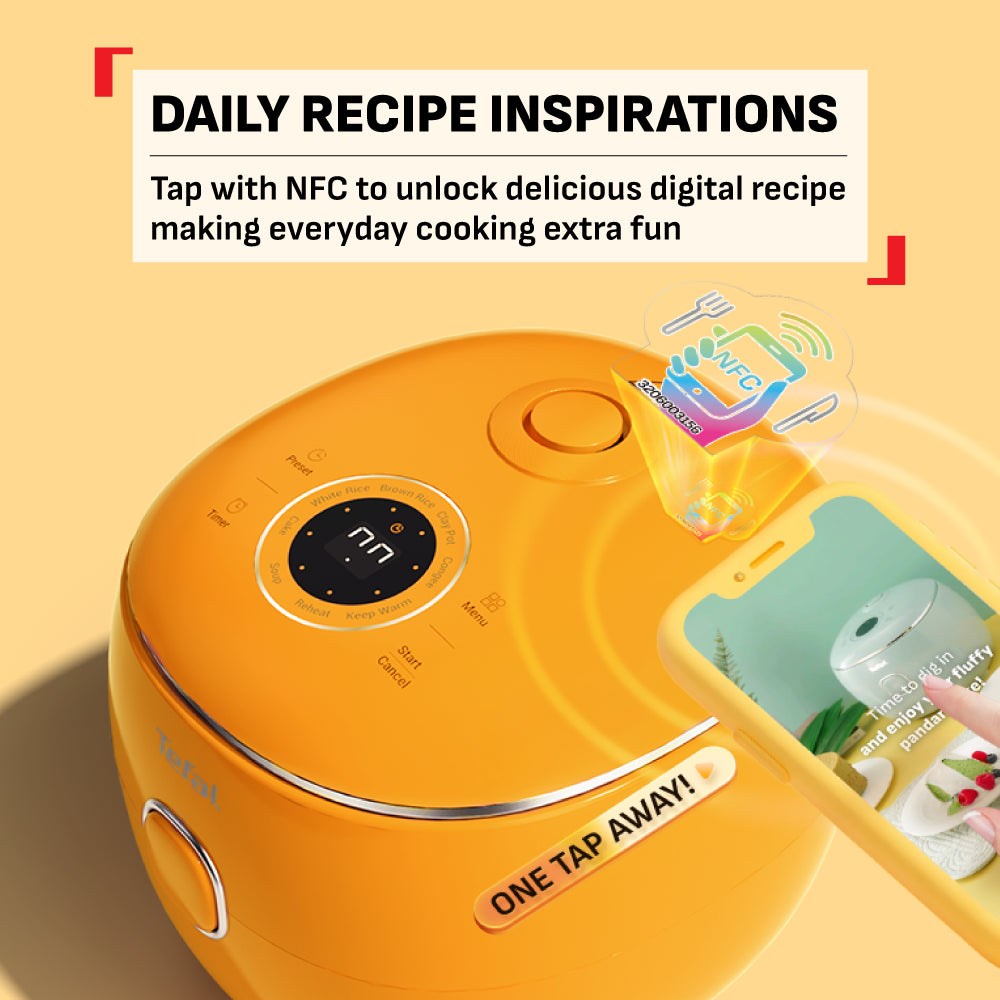Tefal POP Rice Cooker Rise 0.7L (4 Cups) RK535A