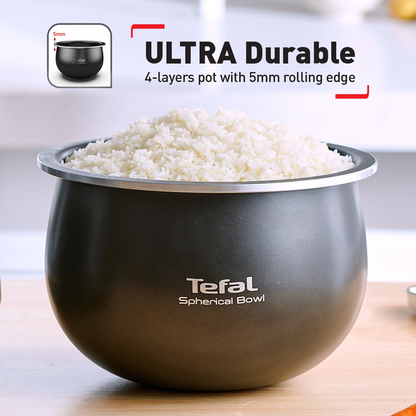 Tefal Easy Rice Fuzzy Plus Logic Rice Cooker 1.8L RK736B (10 cups)
