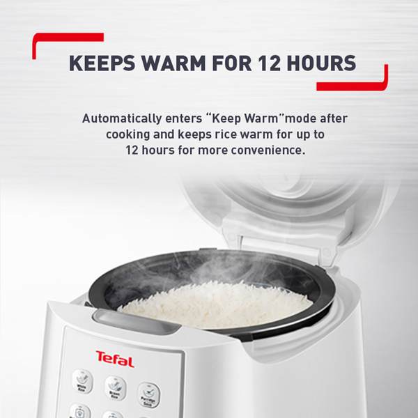 Tefal Easy Rice Fuzzy Logic Rice Cooker 1.8L RK7321 (10 Cups)