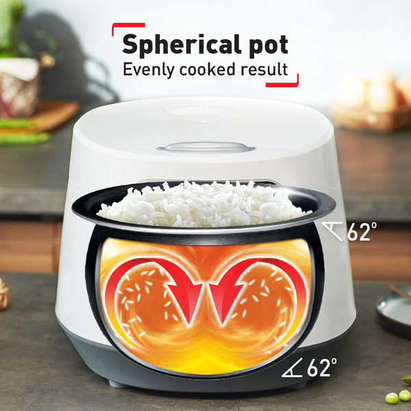 Tefal Easy Rice Compact Fuzzy Logic Rice Cooker 1.0L RK7301 (5.5 Cups)