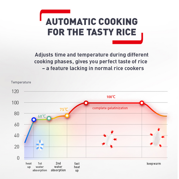 Tefal Easy Rice Fuzzy Logic Rice Cooker 1.8L RK7321 (10 Cups)