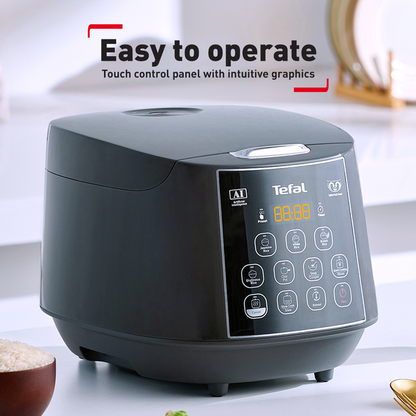 Tefal Easy Rice Fuzzy Plus Logic Rice Cooker 1.8L RK736B (10 cups)