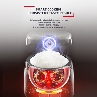 Tefal Easy Rice Fuzzy Logic Rice Cooker 1.8L RK7321 (10 Cups)