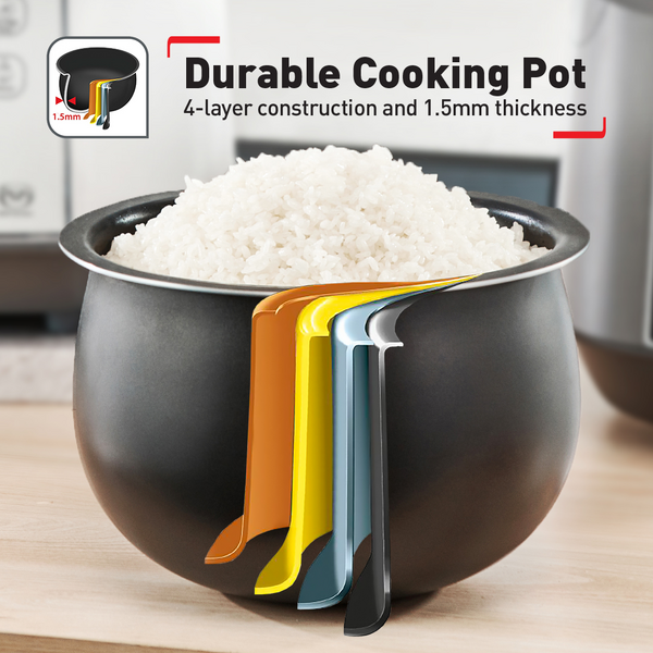 Tefal Easy Rice Compact Fuzzy Logic Rice Cooker 1.0L RK7301 (5.5 Cups)